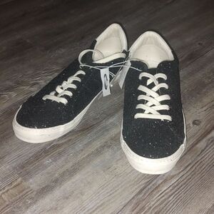 Old Navy black glitter Sneakers  Sz 9 NWT
